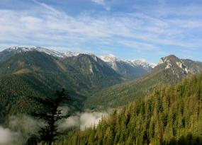 Blick vom Fotopoint übers Ramertal Richtung Hochschwabgruppe