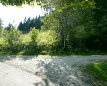 Abzweigung zur Forststraße rechts